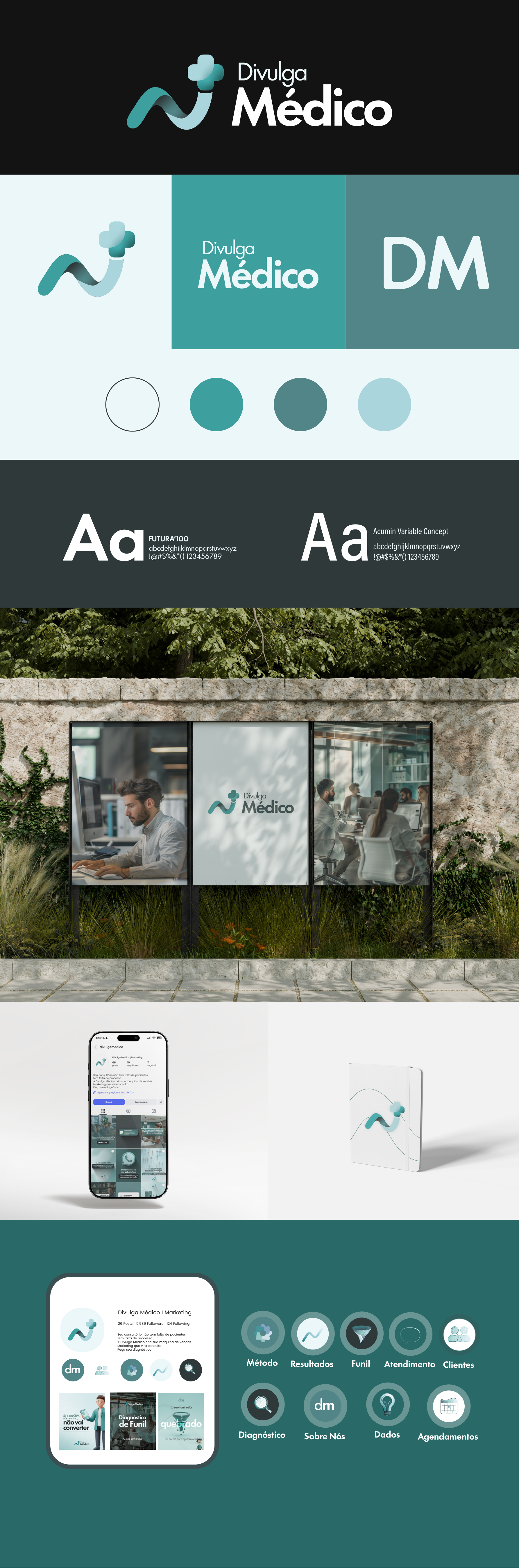 Divulga Médico brand identity
